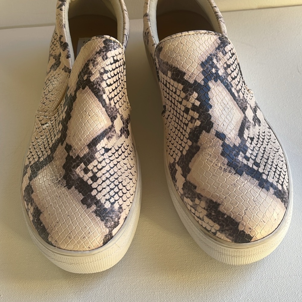 NWT STEVE MADDEN GILLS SLIP ON SNAKE SKIN PRINT SZ 9M SNEAKERS DISPLAY PAIR - Picture 10 of 12